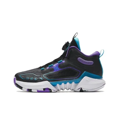 Antakids Детские баскетбольные кроссовки Low Топ Черный Школьный возраст