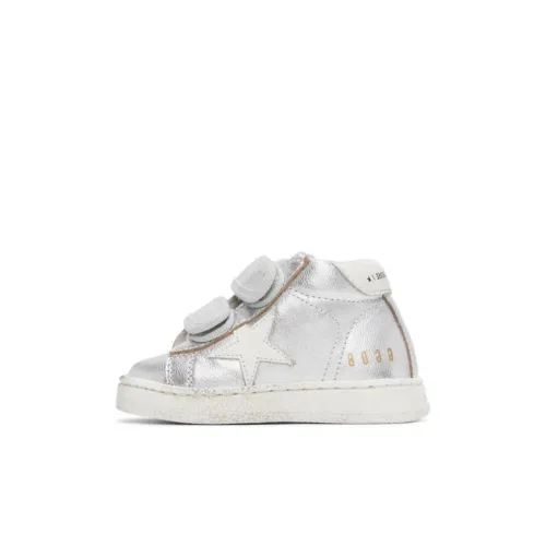 Golden Goose Июнь Низкий Топ Детские Скейтбординги Серебряный для детей 3-7 лет