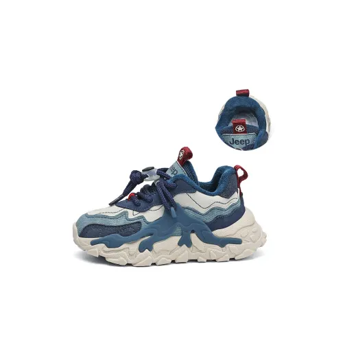 JEEP Износостойкие Термостойкие Низкие Кеды для Детей Lifestyle Shoes Джинсовый синий Детский