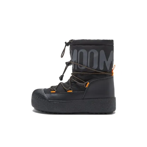 MOON BOOT Водонепроницаемые Crew Детские ботинки Черные Детские