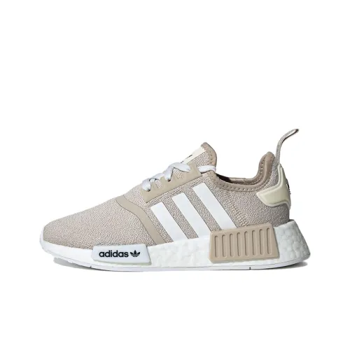 Adidas Originals NMD_R1 противоскользящие низкие детские повседневные туфли бежевого цвета для подростков