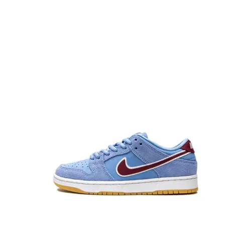Nike Dunk SB Slip-resistant Low Top Детские Скейтбординги Синий Children Aged 3-7 лет