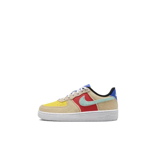 nike Full Force Slip Resistant Abrasion Resistant Низкий Топ Обувь для малышей Бежево-красный Желтый Детский и Малыш