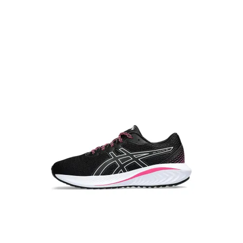 Asics Гель Excite 10 Амортизация Износостойкий Низкий Топ Детская Беговая Обувь Черный Белый Розовый Детский