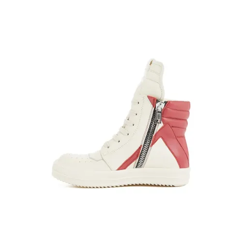 RICK OWENS совместный бренд RO GETHHEMANE Высокие Топы Детские Скейтбординги Белый Красный Дети Возрастом 3-7 Лет