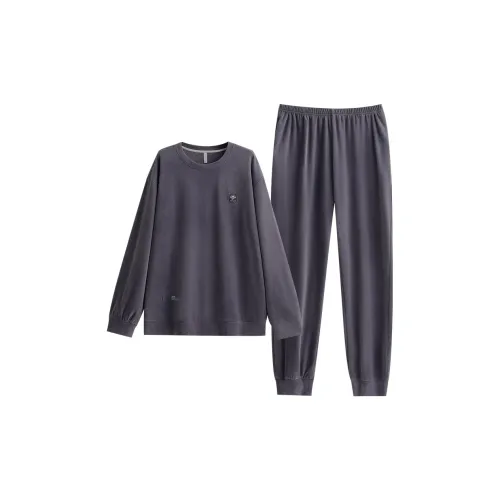 UAVAE Пижамный комплект мужской серый синий