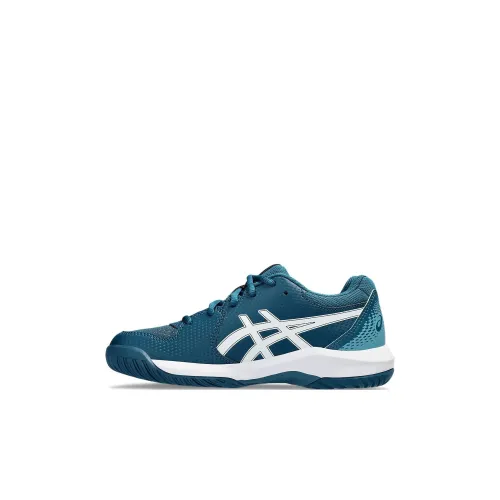 Asics Гель Dedicate 8 Детские беговые кроссовки Низкий Топ Синий Kids