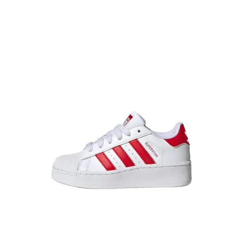 Adidas SUPERSTAR XLG SUPERSTAR XLG Low Топ Детские Скейтбординги Белый Красный Детский