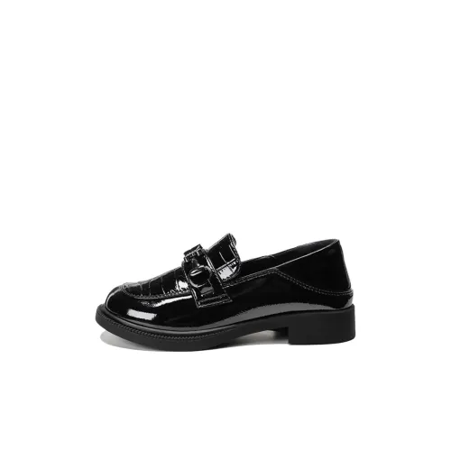Hush Puppies Детская кожаная обувь Low Top Черный Kids