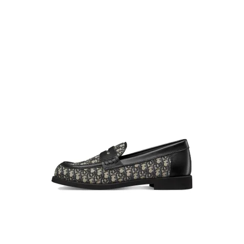 DIOR Детская кожаная обувь Low Top Черный Kids