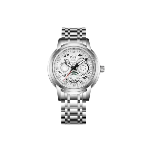 LIBER AEDON Наручные часы Кварцевый механизм Серебристый циферблат Мужские часы