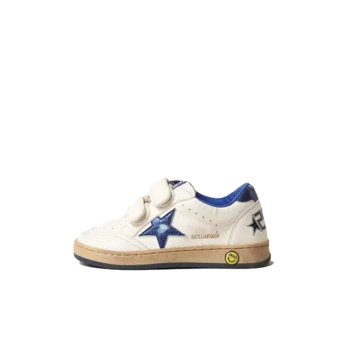 Golden Goose Ball Star Детские Скейтбординги Низкий Топ Белый Синий Kids