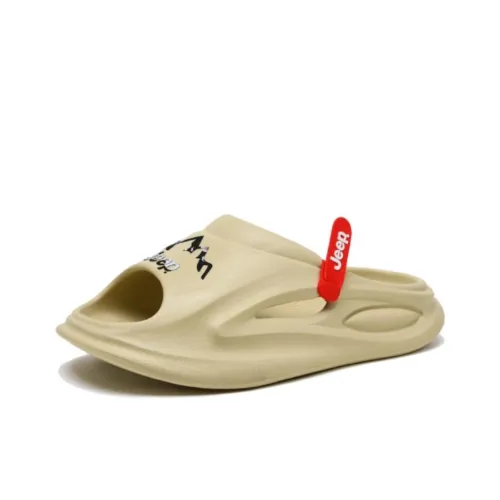 JEEP Slip-on Устойчивые к запахам Мужские Бежево-желтые