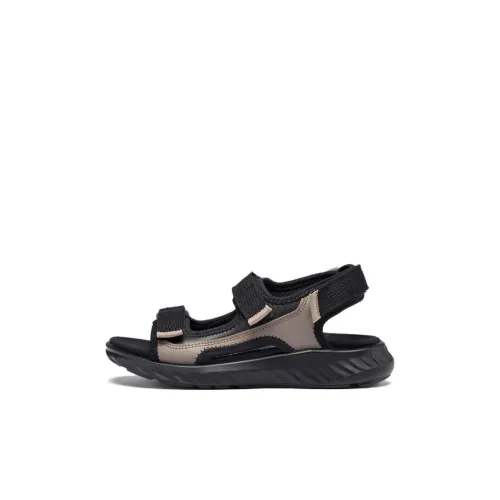 Ecco ST. 1 Лайт Амортизация Износостойкие Детские Сандалии Коричневато-черного Цвета для Детей