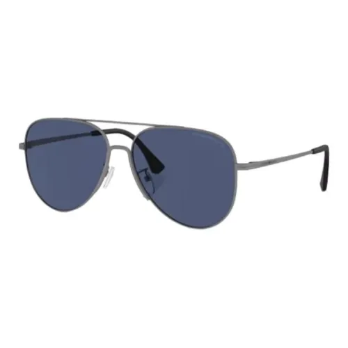 EMPORIO ARMANI Металл Aviator Солнцезащитные очки Мужской Металлический