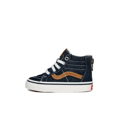Vans SK8 Износостойкие Высокие Кеды Синий для Детей Возрастом 3-7 Лет