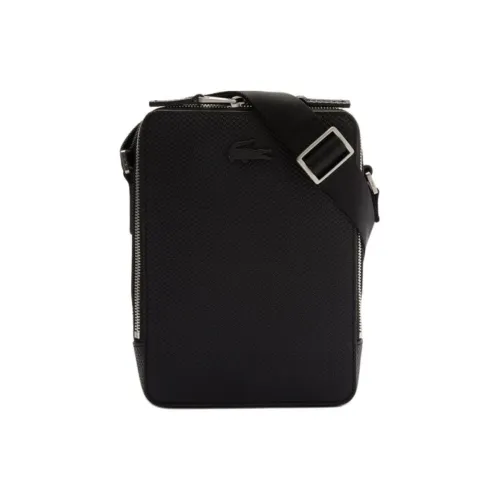 LACOSTE Кожа Сумка через плечо Унисекс Черная