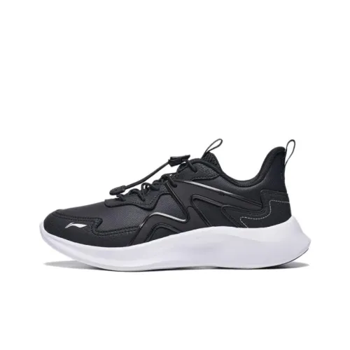 LINING YOUNG Lingyue 3,5 Детская беговая обувь Низкий топ Черный Унисекс