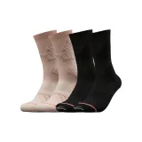 Розовые + Черные Профессиональные Battle Elite Баскетбольные носки [Комплект из 2 пар комплект]