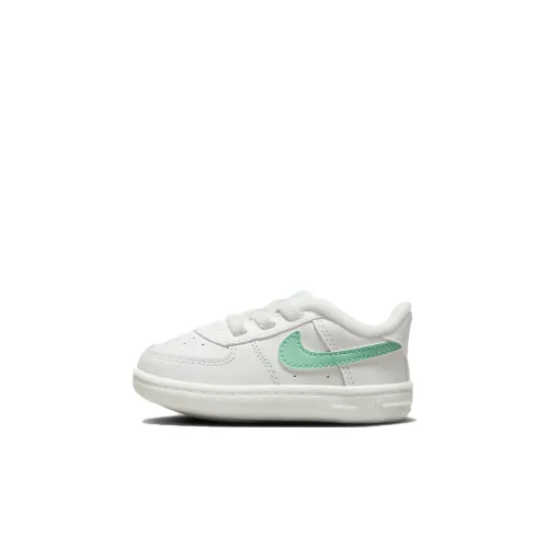 Nike Air Force 1 Slip Resistant Abrasion Resistant Низкий Топ Обувь для малышей Белый Синий Infant и Toddler