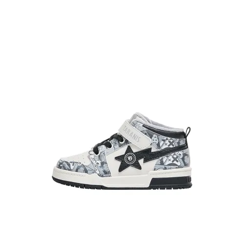 TARANIS Детская коллекция спортивной обуви Теплоизоляционный MID Топ Kids Lifestyle Shoes Белый черный серый Детский