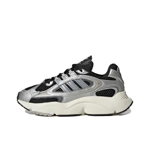 Adidas Originals Ozmillen Slip-on устойчивый низ топ KIDS Lifestyle Shoes черный серебряный