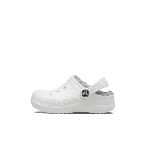 Crocs Anti KICK Амортизация Детские Сандалии Белый Серый Детский