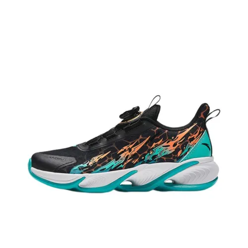 Antakids Chiyan 3,0 Устойчивые к истиранию Низкие Кроссовки для Беговых Занятий Детские Черные Зеленые Подростковые