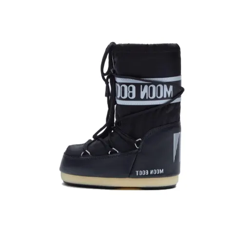 Moon Boot Детские утепленные сапоги Черный Kids
