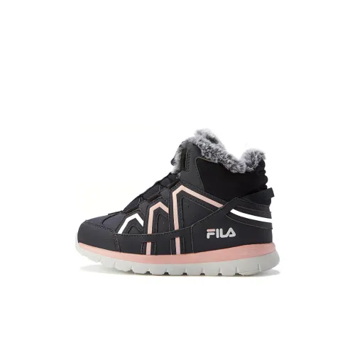 FILA KIDS Устойчивые к истиранию Детские ботинки на щиколотке Черные Розовые Детские