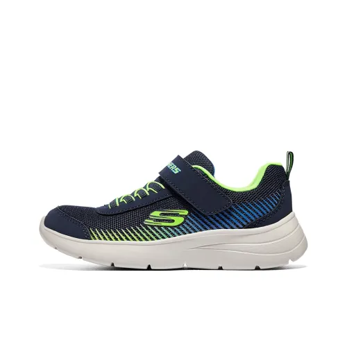 Skechers Kids' Кэжуал Низкий Топ Морской Синий/Лимонный Школьный