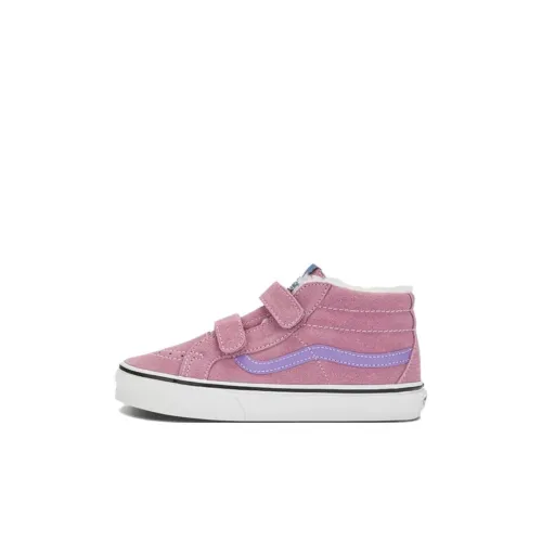 Vans SK8 Детские Скейтбординги MID Топ Розовый Пре-Школа