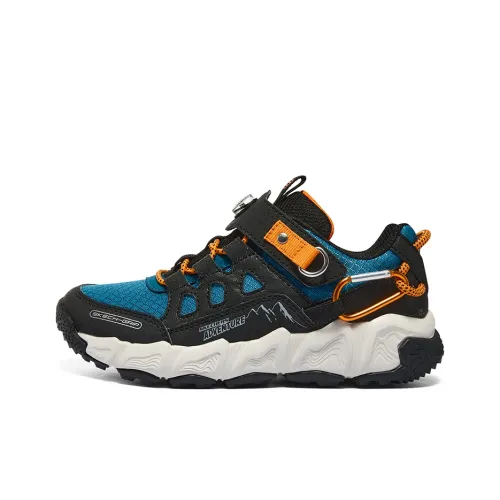 Skechers Velocitrek Амортизация и Дышащий Низкий Топ Детская Туристическая Обувь Черный Подростки