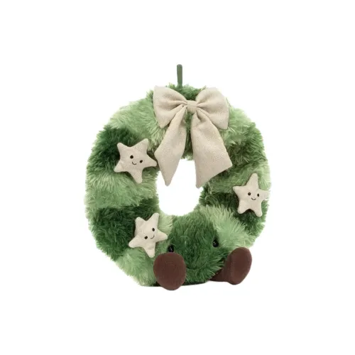 JELLYCAT Fun Plant Скандинавская Ель Венок Кукла Плюшевая Кукла 35 см Длина Тела В Положенной Позе