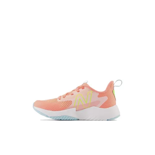 New Balance NB Rave RUN Series V2 Амортизация Износостойкий Низкий Топ Детские Беговые Кроссовки Оранжевый Детский