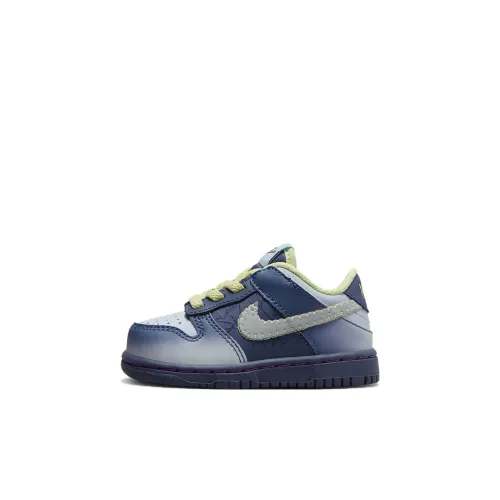 nike Dunk Slip-Resistant Shock Absorbers Низкий Топ Обувь для малышей Распыл Синий Infant и Toddler