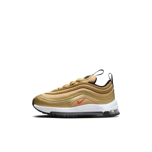 Nike Air Max 97 Детская повседневная обувь Низкий топ Золотой Для дошкольников