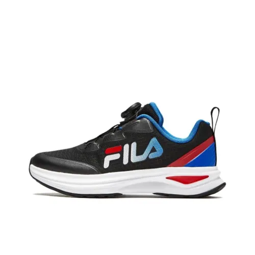 FILA KIDS Низкий топ Детская беговая обувь Черный Пламя Красный Подростки
