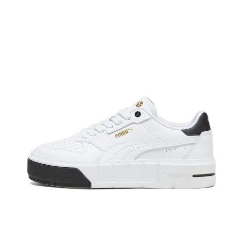 PUMA Cali Детские Скейтбординги Низкий Топ Белый Черный Подростковый