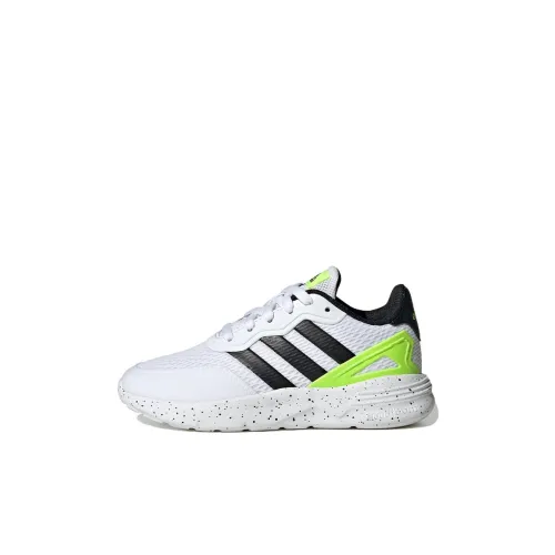 Adidas Neo Nebzed Лайфстайл Шок Абсорбер Slip-Resistant Kids Lifestyle Shoes Белый Желтый Детский