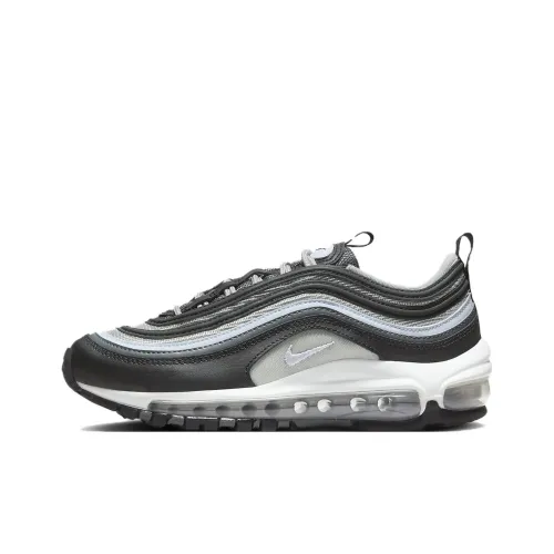 Nike Air Max 97 Устойчивый к истиранию Дышащий Низкий Топ Детские Лайфстайл Кроссовки Черный Серый Подростки