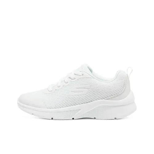 SKECHERS GIRLS Детская беговая обувь Низкий топ Белый Школьный возраст