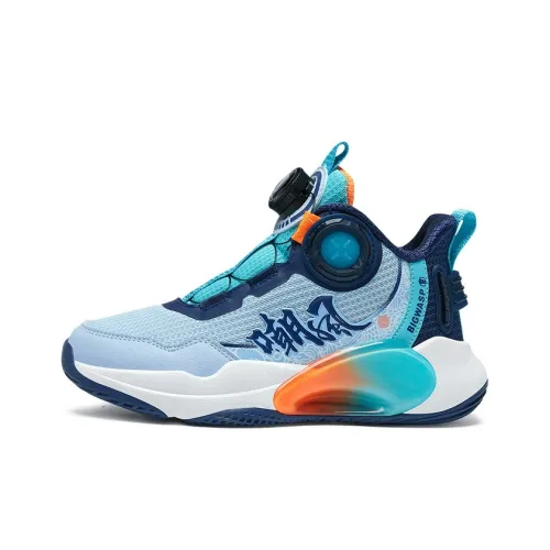 BIG WASP Дракон породил девять сыновей Низкий топ Детские баскетбольные кроссовки