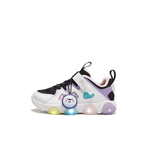 FILA KIDS Низкий Топ Детские Тренировочные Кроссовки Белый Фиолетовый Для Дети Возрастом 3-7 Лет