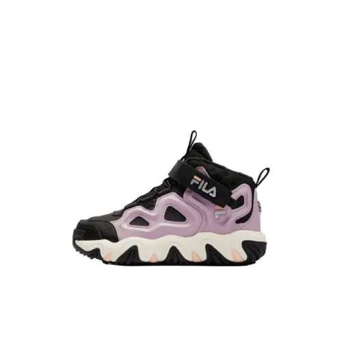 FILA KIDS Юбка Устойчивая к истиранию Высокий Топ Детская Туристическая Обувь Черный Розовый Детский