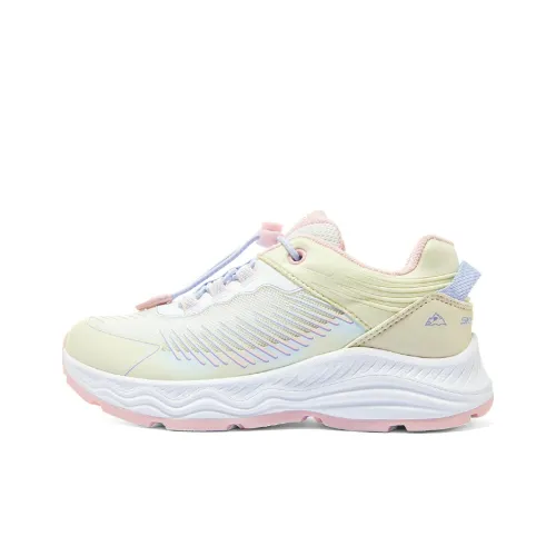 SKECHERS GIRLS Детская беговая обувь Низкий топ Экрю Розовый Школьный возраст