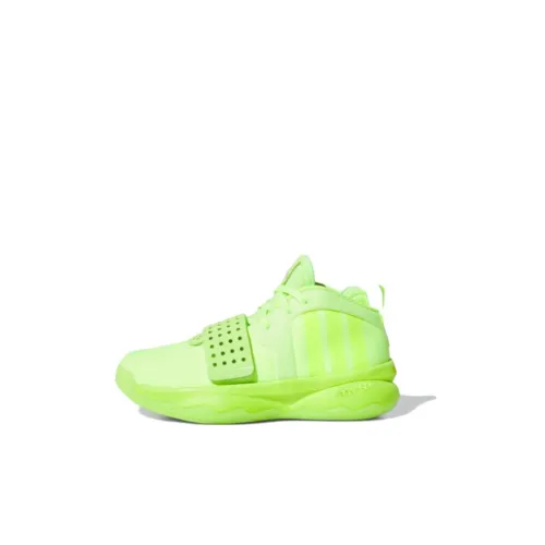 Adidas Dame 8 Extply Детские баскетбольные кроссовки MID Топ Зеленый Pre School