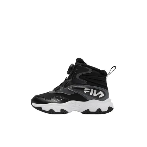 FILA KIDS BOA Slip-resistant Thermal High Top Детская туристическая обувь Черный для детей 3-7 лет