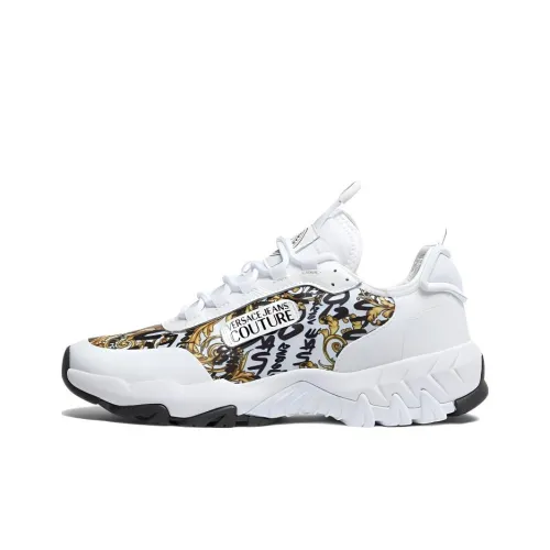 VERSACE JEANS VERSACE Низкий Топ Повседневная Обувь Женская Белая