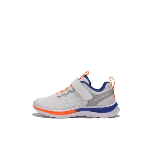 PONY Спортивный низкий топ детские беговые кроссовки белые детские